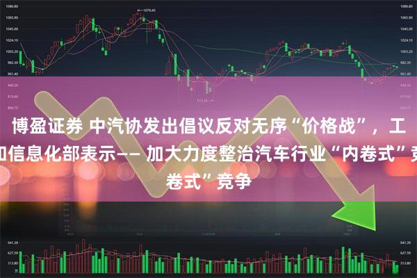 博盈证券 中汽协发出倡议反对无序“价格战”，工业和信息化部表示—— 加大力度整治汽车行业“内卷式”竞争