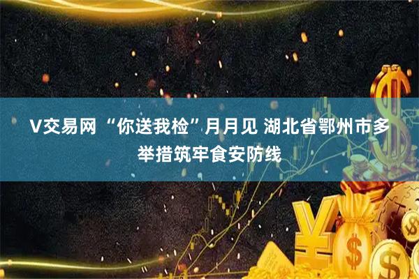 V交易网 “你送我检”月月见&#32;湖北省鄂州市多举措筑牢食安防线